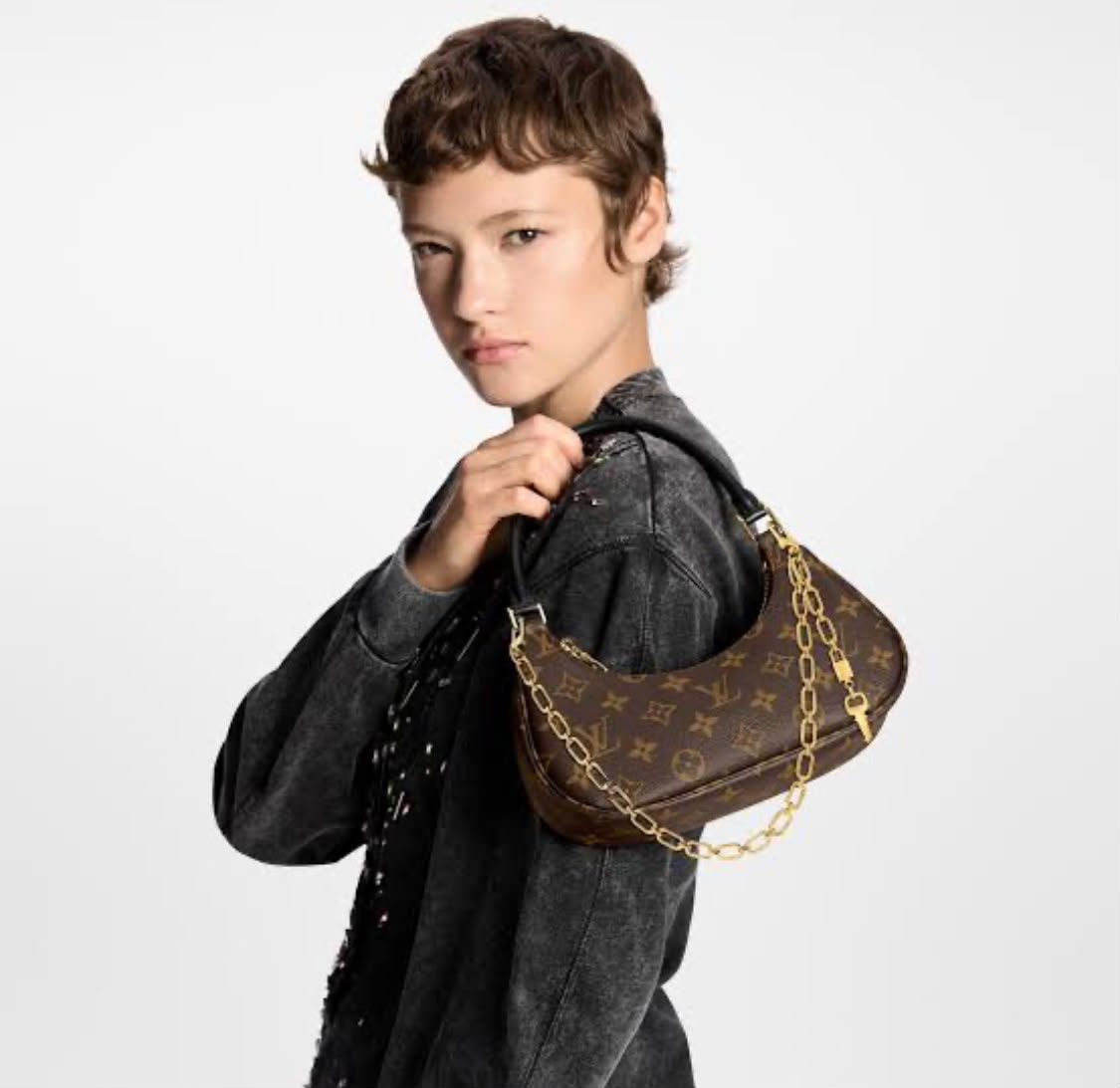 L-O-U-I-S V-U-I-T-T-O-N Catchy PM Handbag – New Design Premium Women Bag (Brown Design B)