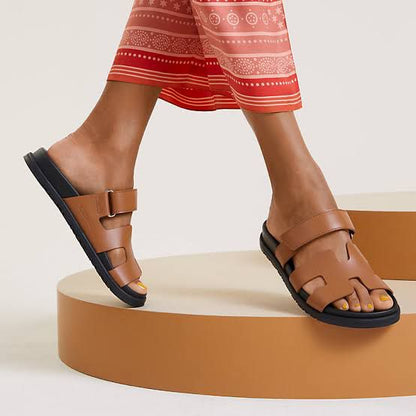 HERMES RESTOCK – Chypre Women Sandal (Brown)