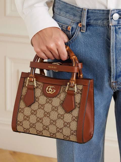 G-U-C-C-I Diana Mini Tote – Elegant Luxe Women Bag (Brown)