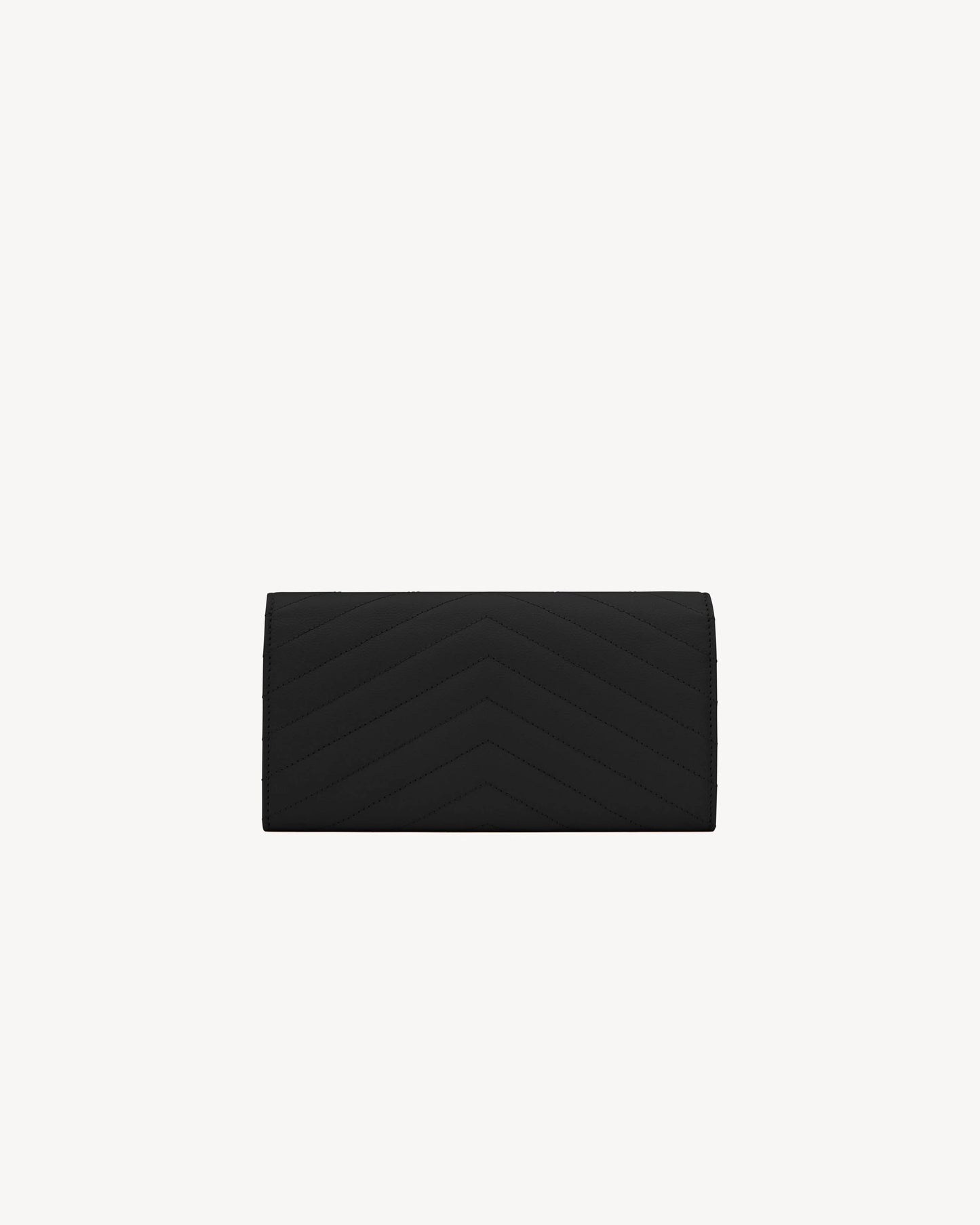 Y-S-L Saint Laurent Cassandre Matelassé Large Flap Wallet – Luxury Women Wallet (Black)