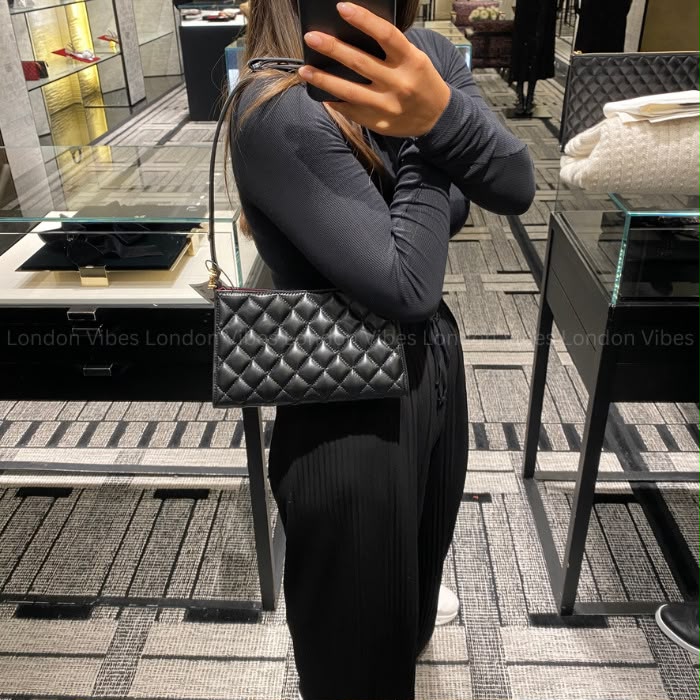 C-H-A-N-E-L 26x Christmas Limited Edition Hobo Shoulder Bag – Luxury Women Bag (Black)