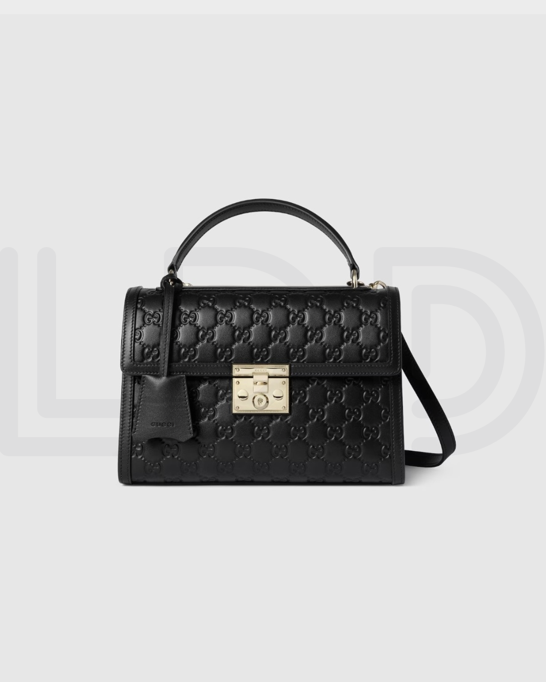 G-U-C-C-I Padlock Top Handle Bag – Premium Quality Crossbody Women Bag (Black)