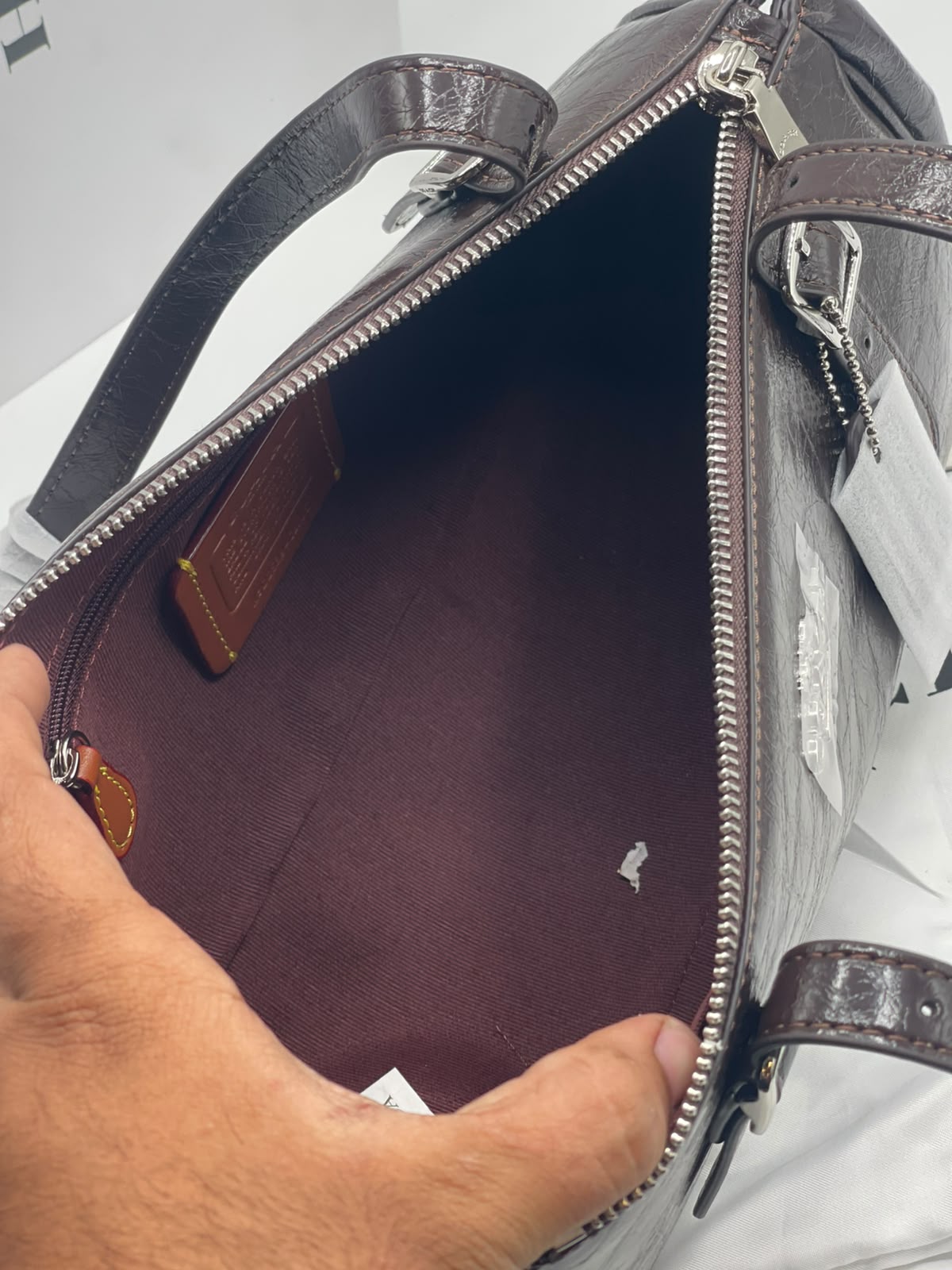 C-O-A-C-H Asher Shoulder Bag – Premium Quality Women Bag | Brand Box & Dust Bag (Brown)