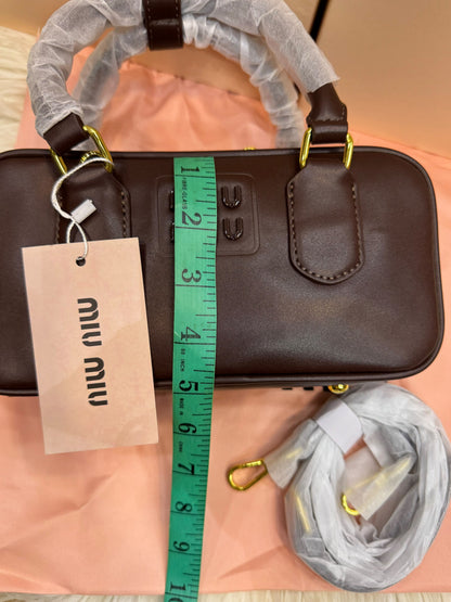 M-I-U M-I-U Arcadie Leather Bag – Premium Women Bag (Black)