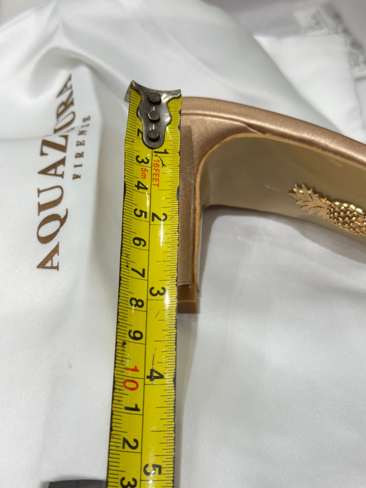 A-Q-U-A-Z-Z-U-R-A Tequila Mule 75 – Luxury Women Footwear (Gold)