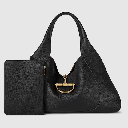 G-U-C-C-I Softbit Maxi Shoulder – Women Bag (Black)
