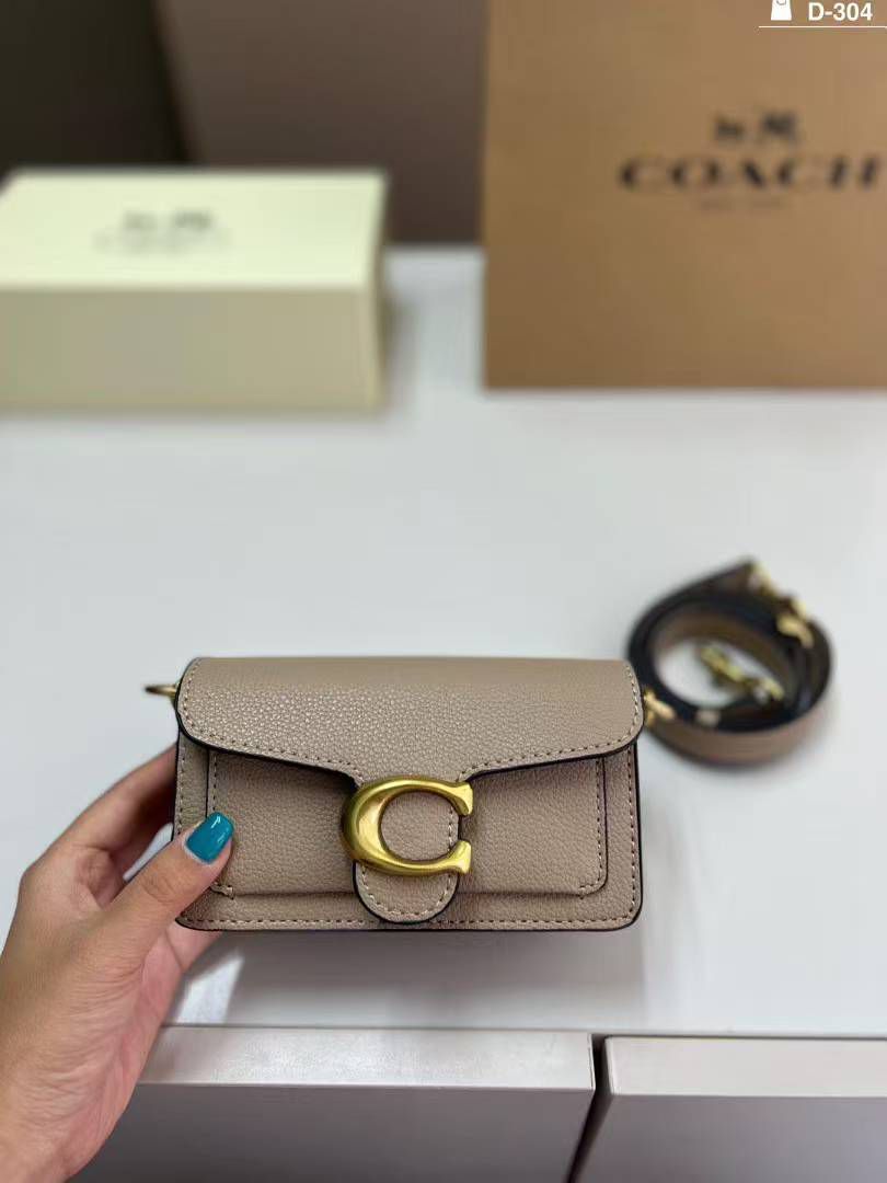 C-O-A-C-H Tabby 12 Mini Size – Top Class Premium Quality Women Bag | Complete Box (Beige)