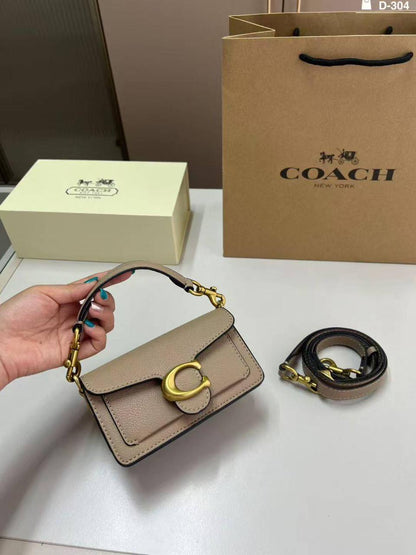 C-O-A-C-H Tabby 12 Mini Size – Top Class Premium Quality Women Bag | Complete Box (Beige)