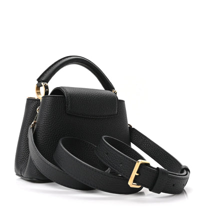 L-O-U-I-S V-U-I-T-T-O-N Capucines BB – Signature Luxe Women Bag (Black)