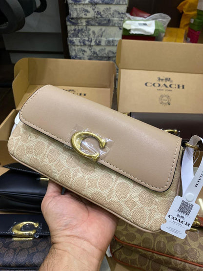 C-O-A-C-H JET SHOULDER BAG – Premium Quality Women Bag | Shoulder & Crossbody Style (Beige)