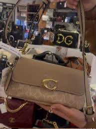 C-O-A-C-H JET SHOULDER BAG – Premium Quality Women Bag | Shoulder & Crossbody Style (Beige)