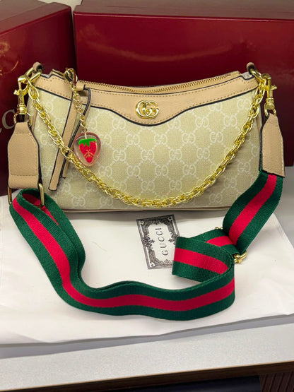 G-U-C-C-I Ophidia Small Shoulder Bag – Premium Women Bag | Beige