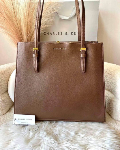 C-H-A-R-L-E-S & K-E-I-T-H Sansa Tote Bag – Premium Quality Women Bag (Beige)
