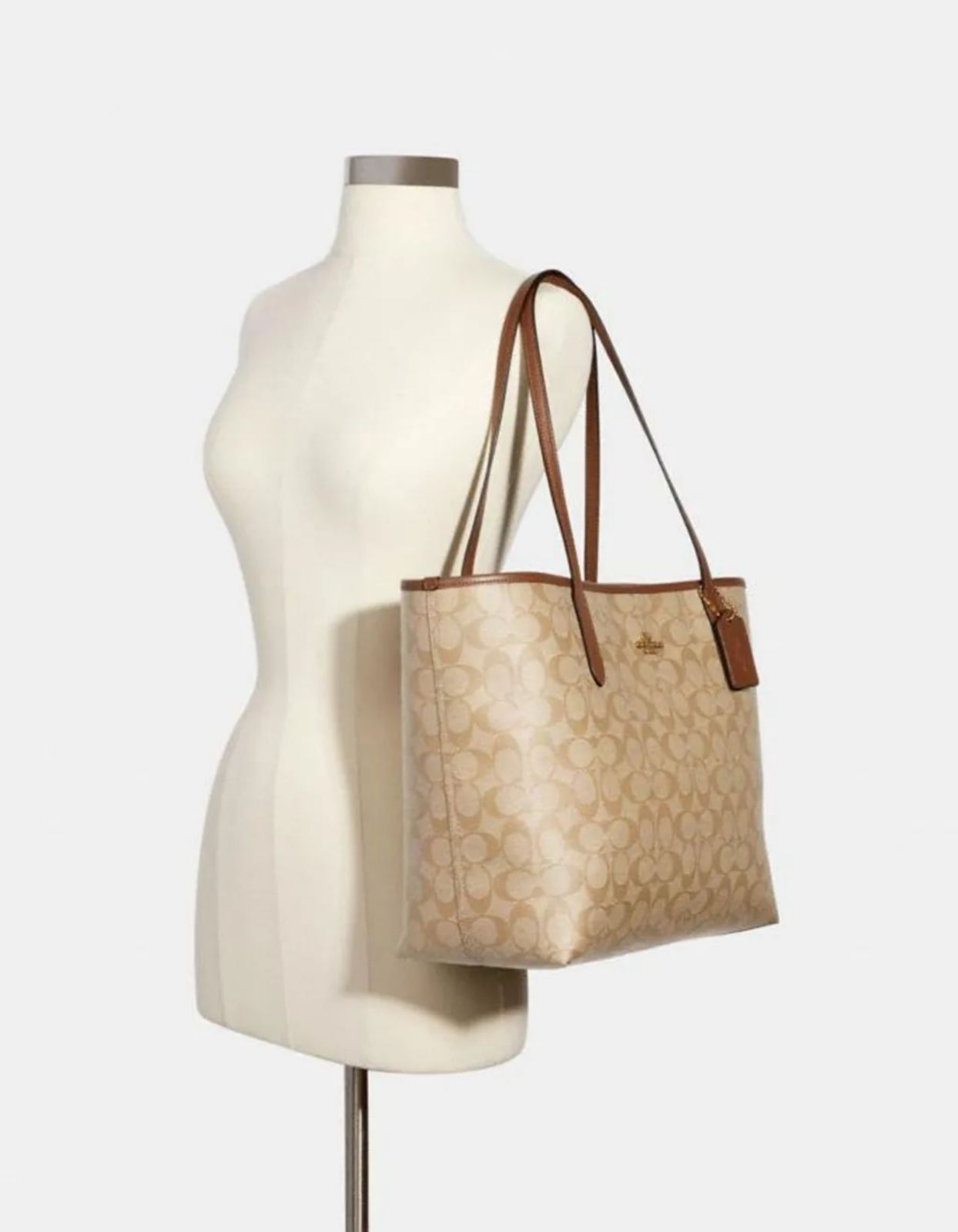 C-O-A-C-H City Tote Bag – New Design Premium Women Tote Bag | Official Model (Brown)