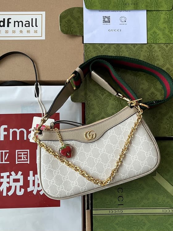 G-U-C-C-I Ophidia Small Shoulder Bag – Premium Women Bag | Beige