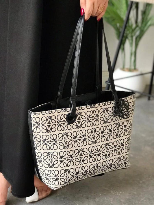 LOEWE Long Belt Tote Bag – Premium Master Quality Women Bag (Off White Black)