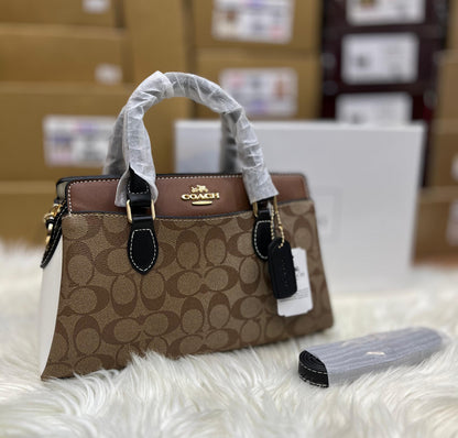 C-O-A-C-H DARCIE CARRYALL BAG – Women Bag (Beige Brown)