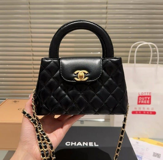 C-H-A-N-E-L KELLY MINI BAG SHINY AGED – Women Bag (Black)