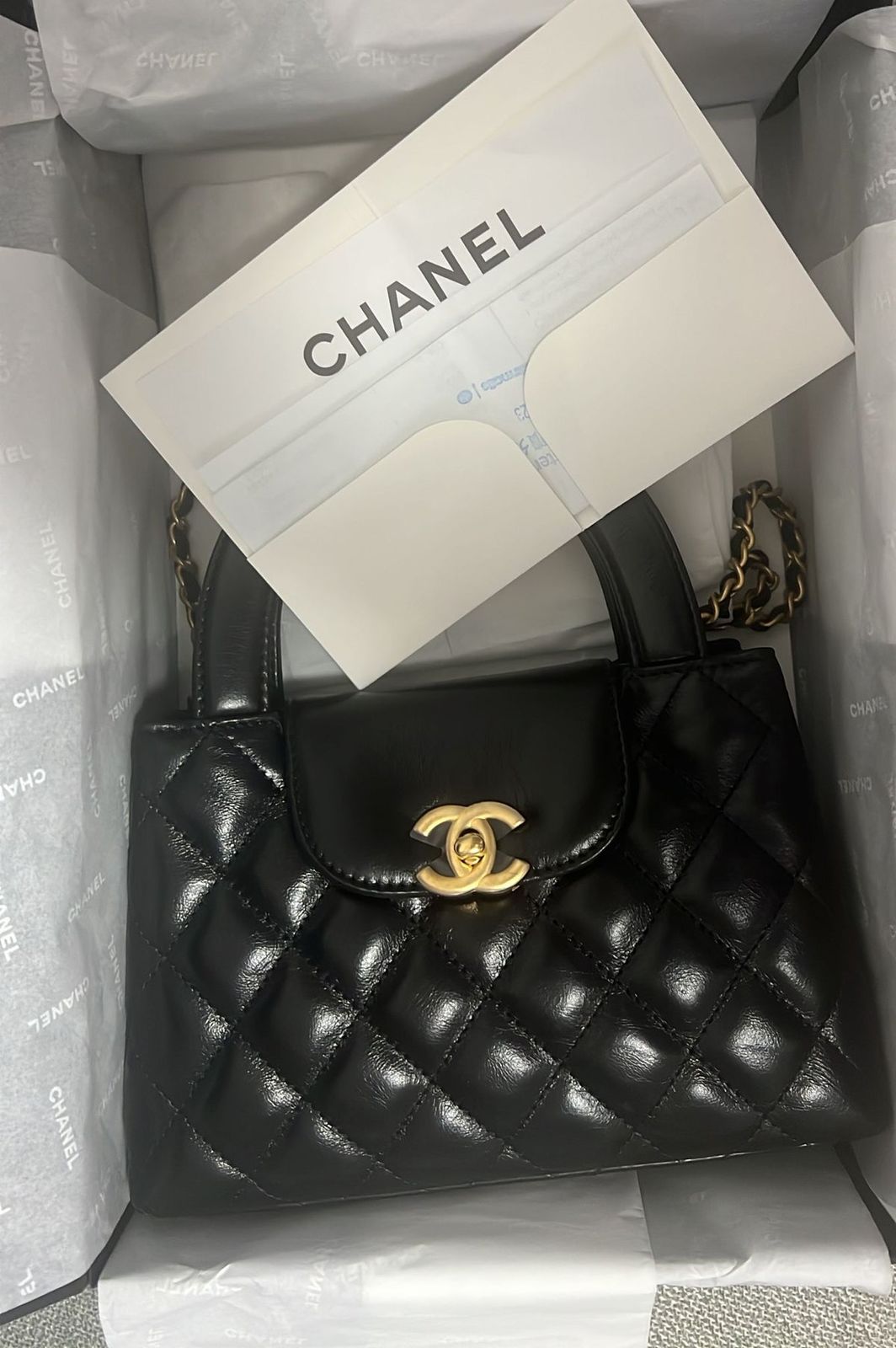 C-H-A-N-E-L KELLY MINI BAG SHINY AGED – Women Bag (Black)