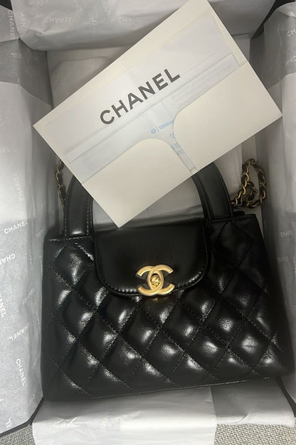 C-H-A-N-E-L KELLY MINI BAG SHINY AGED – Women Bag (Black)