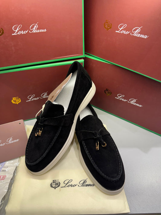 LORO PIANA SUMMER WALK – Women Ballet Flats / Loafers (Black)