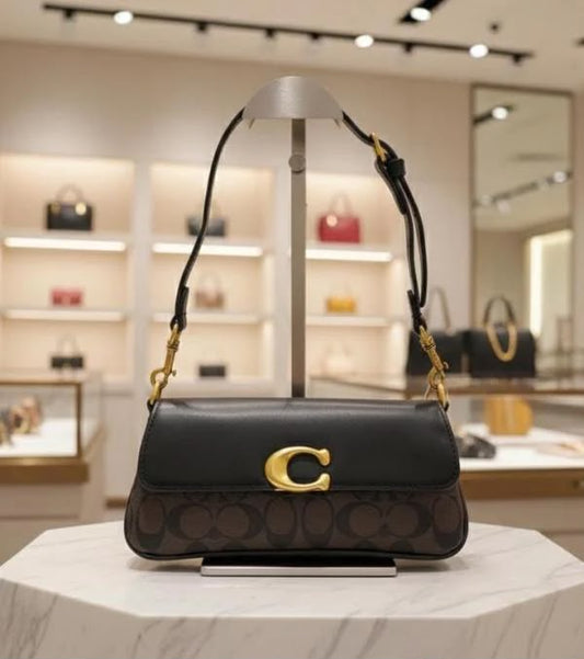C-O-A-C-H JET SHOULDER BAG – Premium Quality Women Bag | Shoulder & Crossbody Style (Black)
