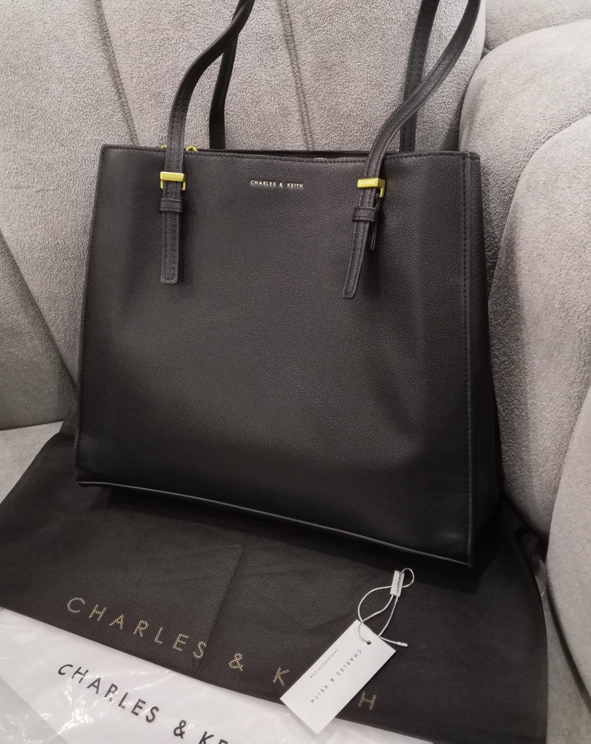C-H-A-R-L-E-S & K-E-I-T-H Sansa Tote Bag – Premium Quality Women Bag (Black)