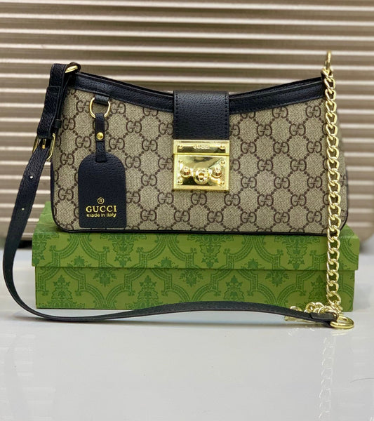 GUCCI PADLOCK – Women Shoulder Bag (New Design) (Black)