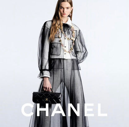C-H-A-N-E-L 2025 Large Patent Top Handle Bag – Fall/Winter Collection | Premium Quality Women Bag (Black)