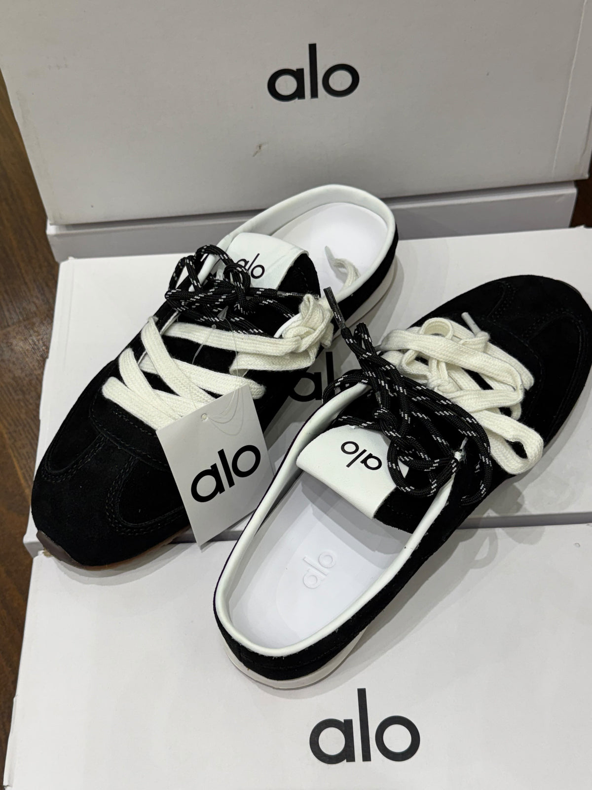 A-L-O Sunset Sneaker Mule – Premium Quality Women Footwear (Black)