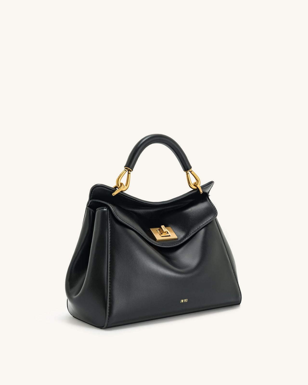 JW PEI Lucia Classic Top Handbag – Premium Women Bag (Black)
