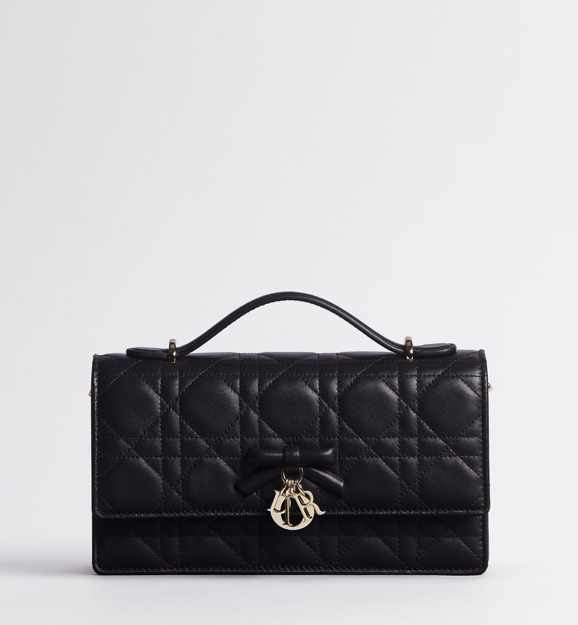 D-I-O-R My Dior Mini Bag – Elegant Luxury Women Bag with Removable Chain (Black)