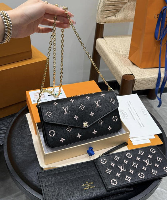 Louis Vuitton Pochette Félicie – Premium Women Bag (Black)