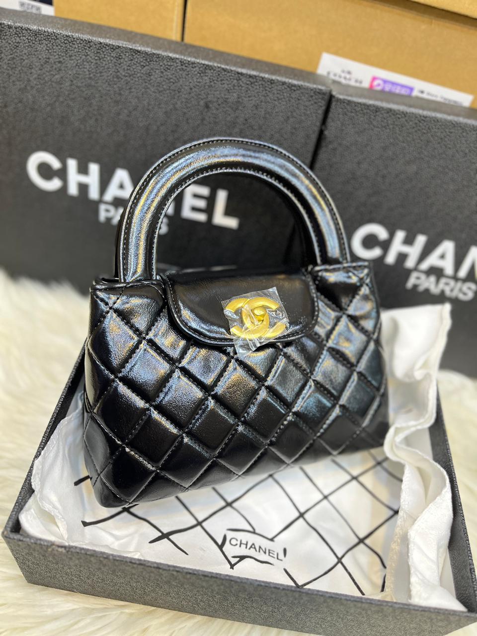 C-H-A-N-E-L KELLY MINI BAG SHINY AGED – Women Bag (Black)