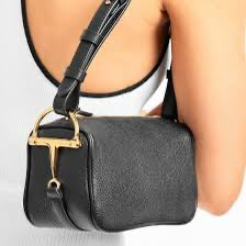 G-U-C-C-I Half Horsebit Medium Shoulder Bag – Premium Quality Women Bag | Brand Box Packaging (Black)