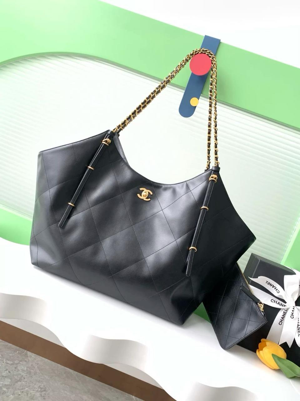 C-H-A-N-E-L 25S MAXI TOTE BAG – Women Bag (Black)