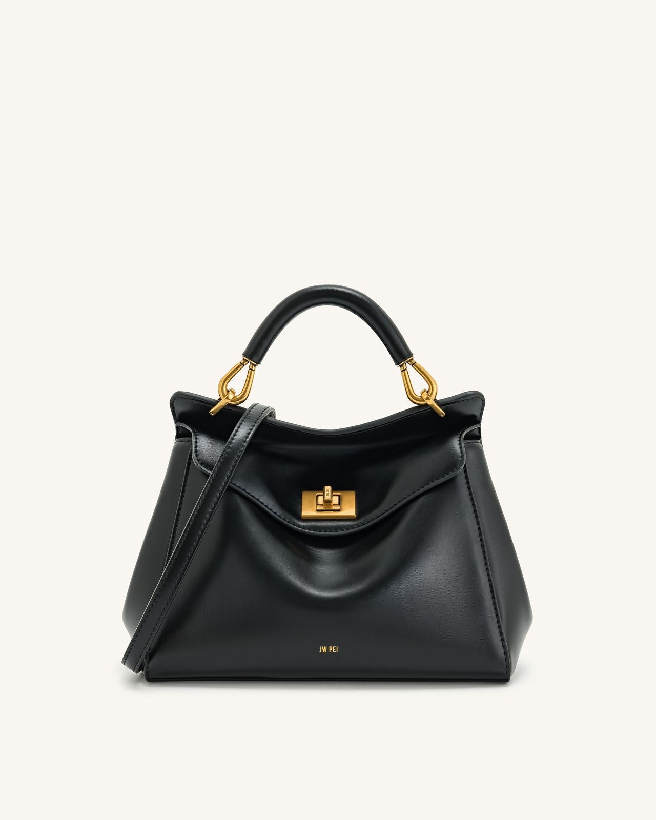 JW PEI Lucia Classic Top Handbag – Premium Women Bag (Black)