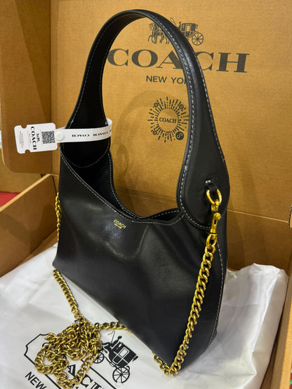 C-O-A-C-H Brooklyn Shoulder Bag 23 – Premium Quality Women Bag | Turkish Import | Complete Brand Box Packaging (Black)