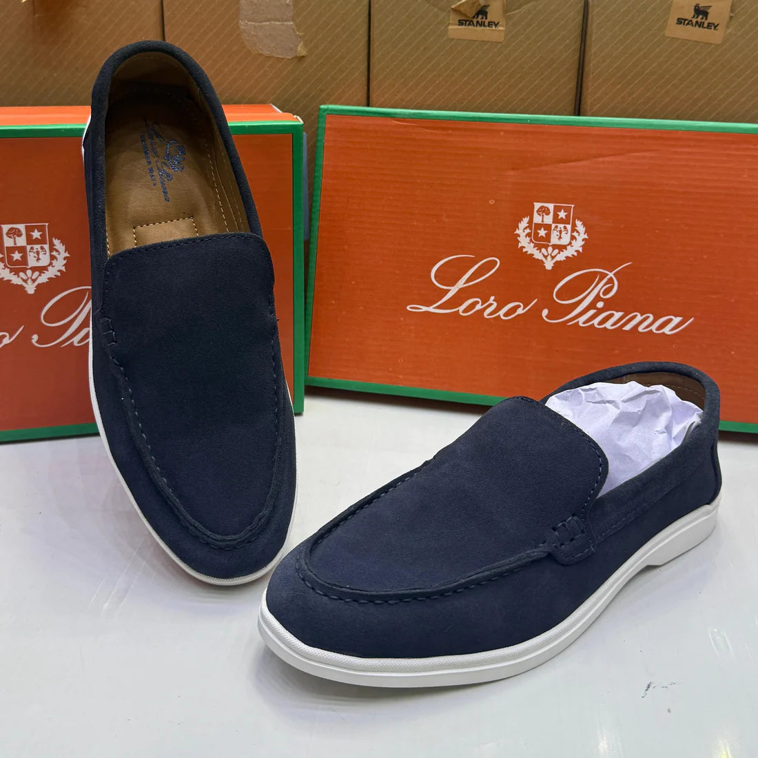 LORO PIANA Master Series – Men Shoes (Blue)