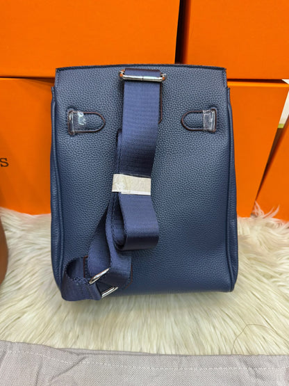 H-E-R-M-E-S Hac a Dos PM Backpack – Premium Backpack (Blue)