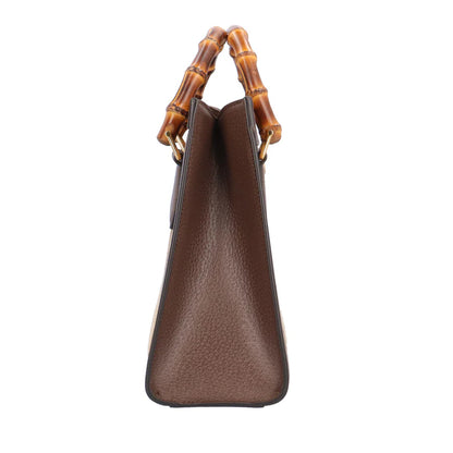 GUCCI Diana NM Bamboo Handle Tote – GG Canvas Women Bag