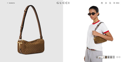 G-U-C-C-I Half Horsebit Medium Shoulder Bag – Premium Quality Women Bag | Brand Box Packaging (Brown)