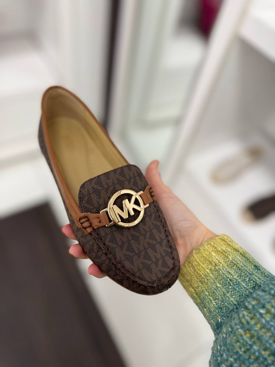 MICHAEL KORS WOMEN LOAFERS – Premium Comfort Footwear (Brown)