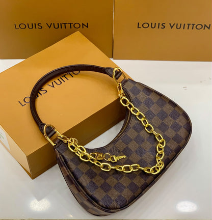 L-O-U-I-S V-U-I-T-T-O-N Catchy PM Handbag – New Design Premium Women Bag (Brown Design A)