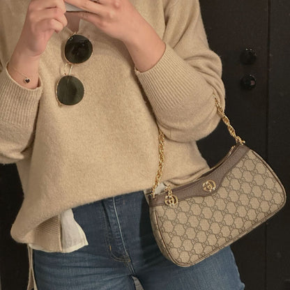 GUCCI Ophidia Small Shoulder Bag – Premium Quality (Grey)