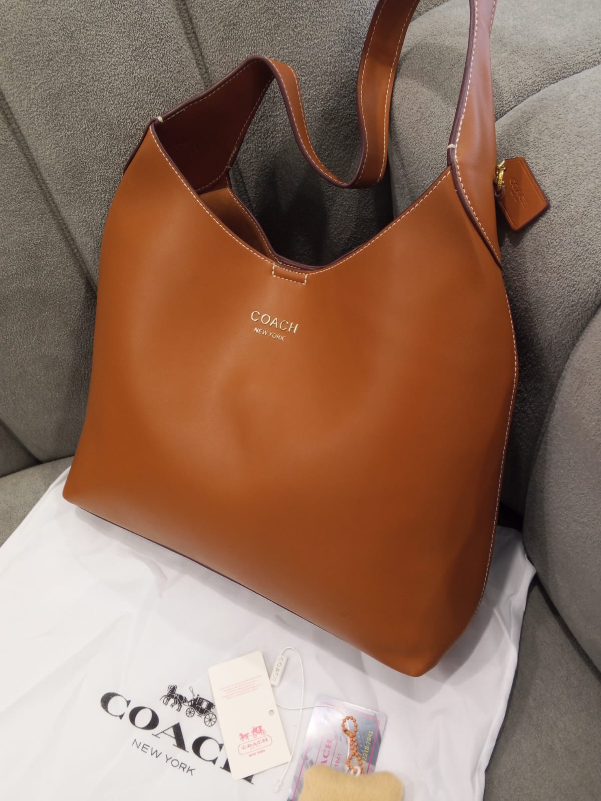 C-O-A-C-H Brooklyn Shoulder Bag – Premium Women Bag (Camel Brown)