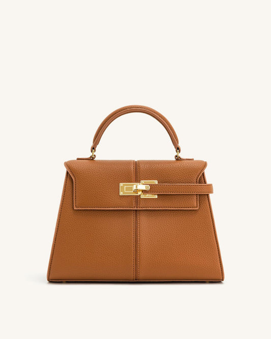 J-W P-E-I Elise Top Handle Regular Size Women Bag – Luxury Edition (Brown)