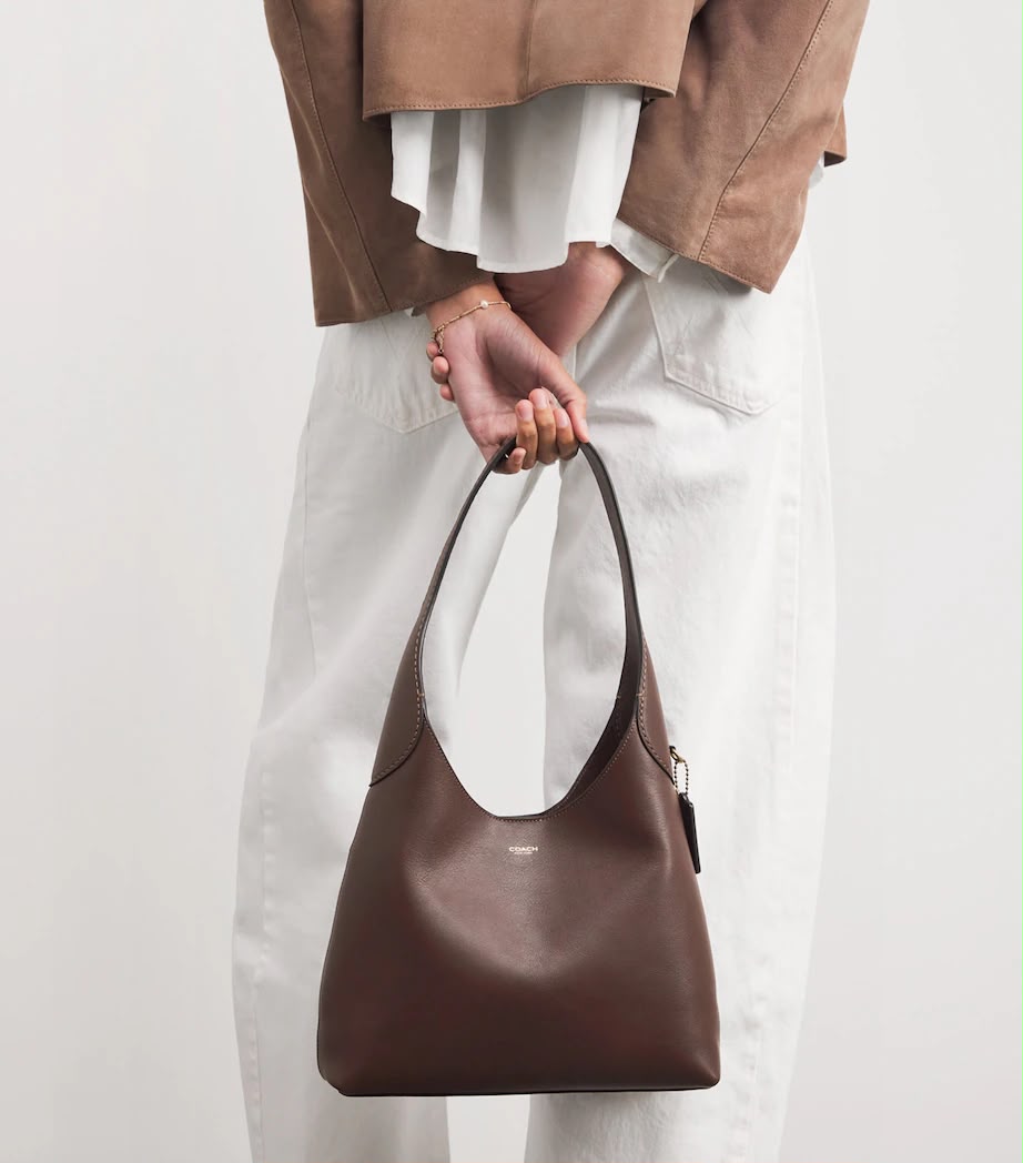 C-O-A-C-H Brooklyn 28 Shoulder Bag – Leather | Hong Kong Import | Branded Magnetic Box (Brown)