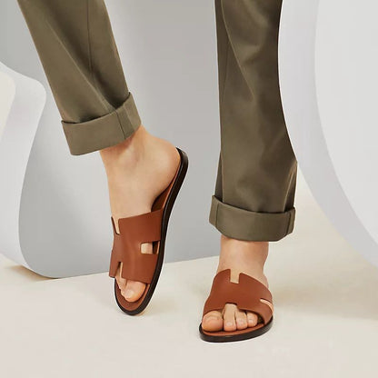 Hermès Izmir Sandal – Gents Men Sandal | Premium Quality (Brown)