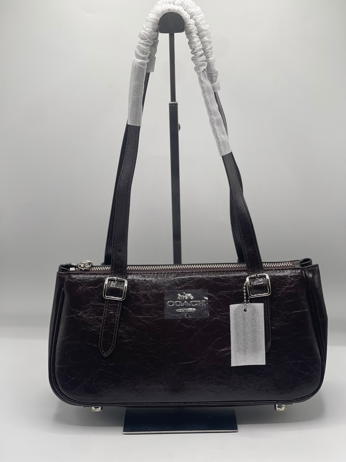 C-O-A-C-H Asher Shoulder Bag – Premium Quality Women Bag | Brand Box & Dust Bag (Brown)